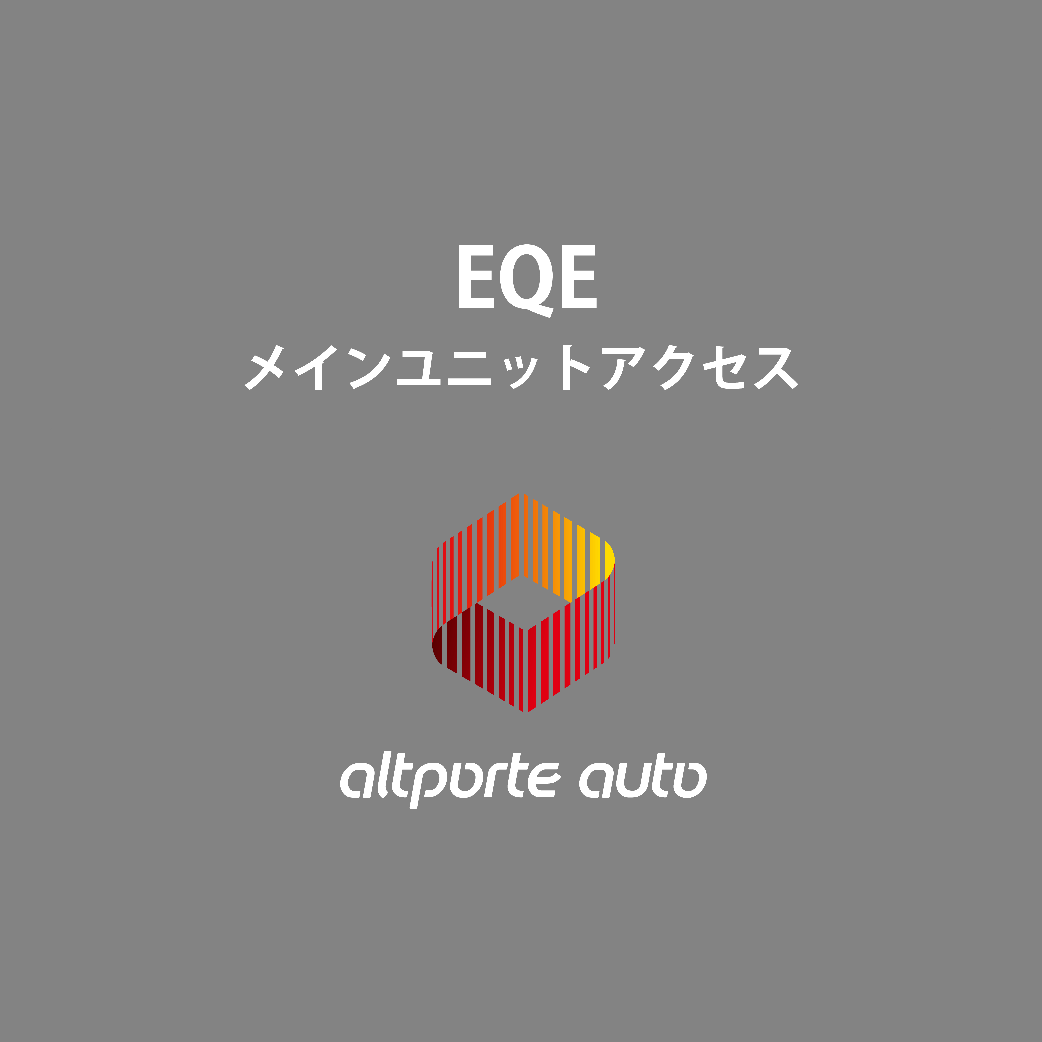 ベンツ H/W テレビキャンセラー EVO EQS V297/EQE V295 メインユニットアクセスマニュアル 説明書