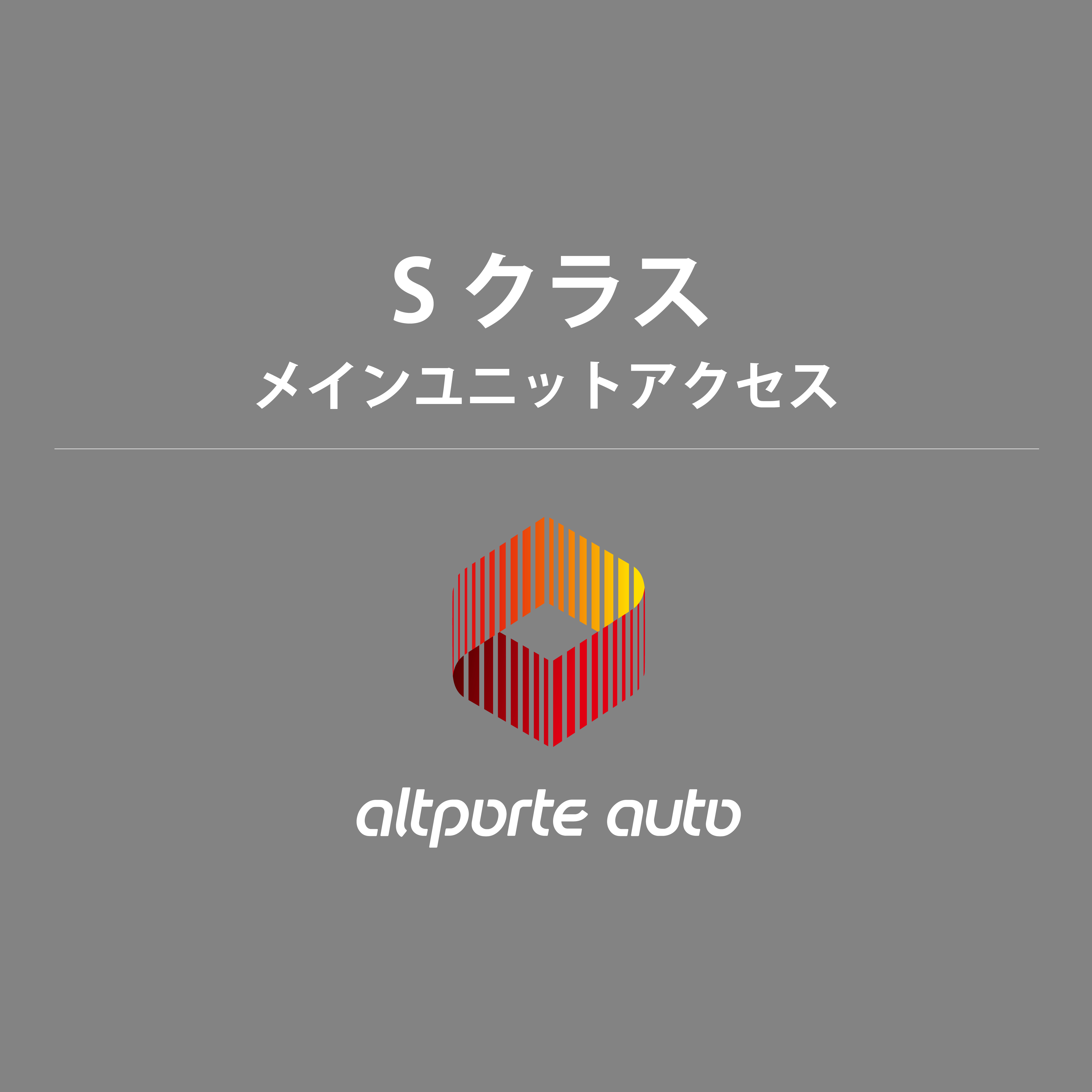 ベンツ H/W テレビキャンセラー E2TV Sクラス W223 メインユニットアクセスマニュアル 説明書