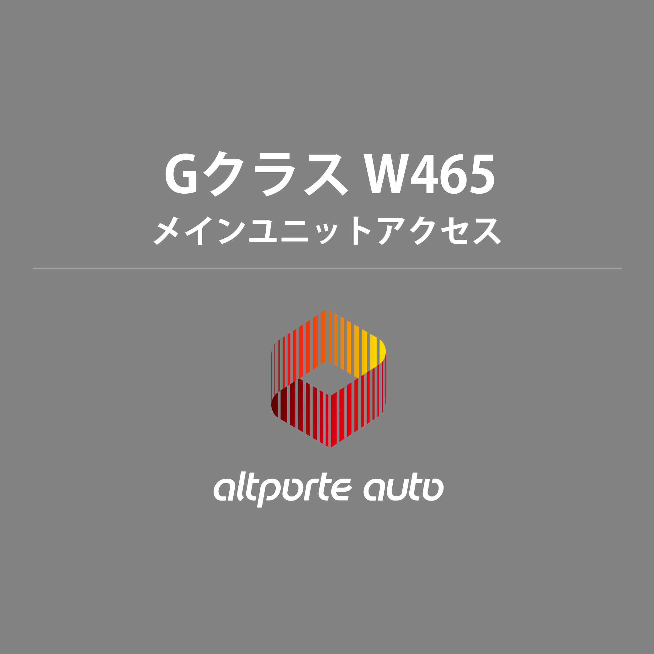 ベンツ H/W テレビキャンセラー E2TV NEO Gクラス W465 メインユニットアクセスマニュアル 説明書
