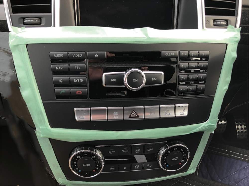 ベンツ H/W テレビキャンセラー E2TV GLEクラス W166 / GLEクラスクーペ C292 / MLクラス W166メインユニット取り外しマニュアル 説明書